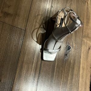 strappy silver sandals- so cute!!